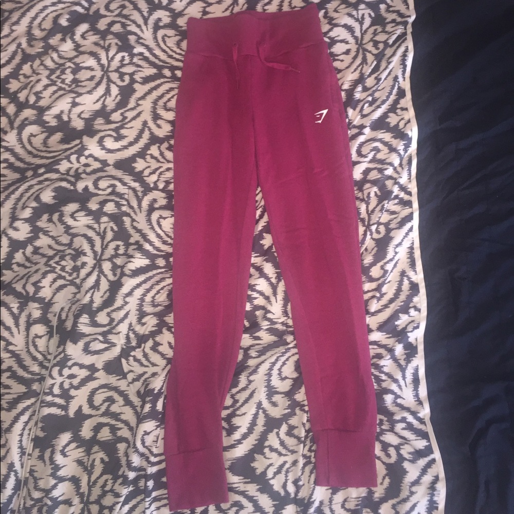 Pink Medium Women's Gymshark High Waisted Joggers